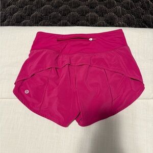 lululemon athletica Women's Magenta Athletic Shorts